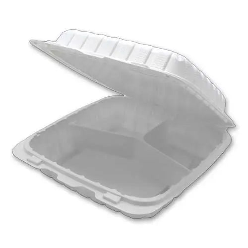 9 x 9 x 3 MFPP 3 Compartment Hinged Take Out Containers D&W Fine Pack