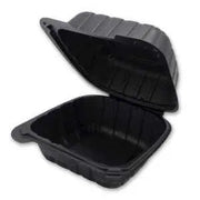 6 x 6 x 3 MFPP 1 Compartment Hinged Take Out Containers D&W Fine Pack
