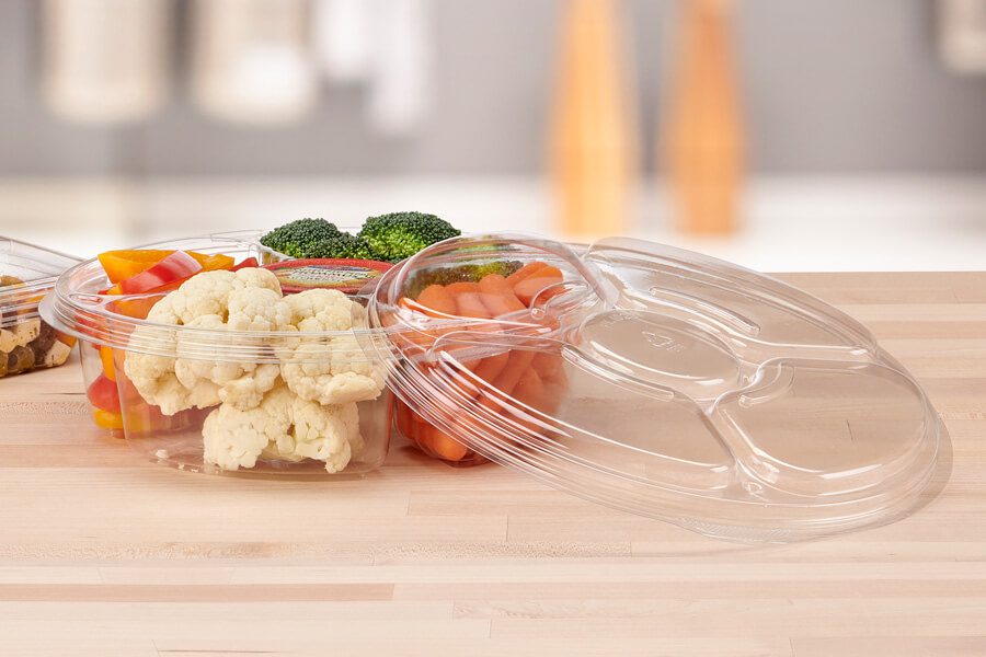 Two Piece Platter with 5 Compartments - #PL065C