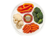 96 oz. Two Piece Round Platter with 5 Compartments  - #PL096C - KitchenDance