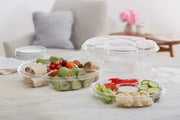 Two Piece Platter with 5 Compartments - #PL065C Inline Plastics