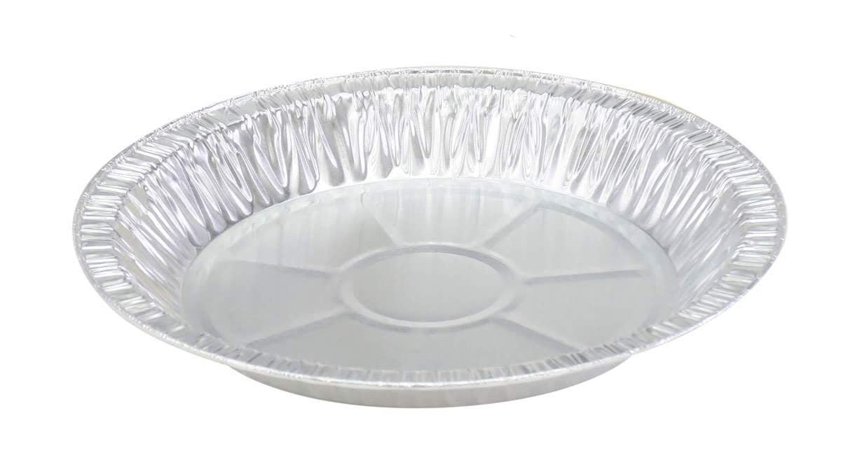 Disposable Aluminum Foil 9" Pie Pan - Medium Depth #D64