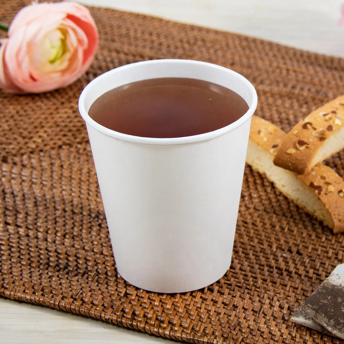 Dart Solo 12 oz. White Double Walled Paper Hot Cup - Sleeve of 30 - #DWTG12W