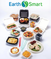 9 x 6 x 3 MFPP 1 Compartment Hinged Take Out Containers D&W Fine Pack