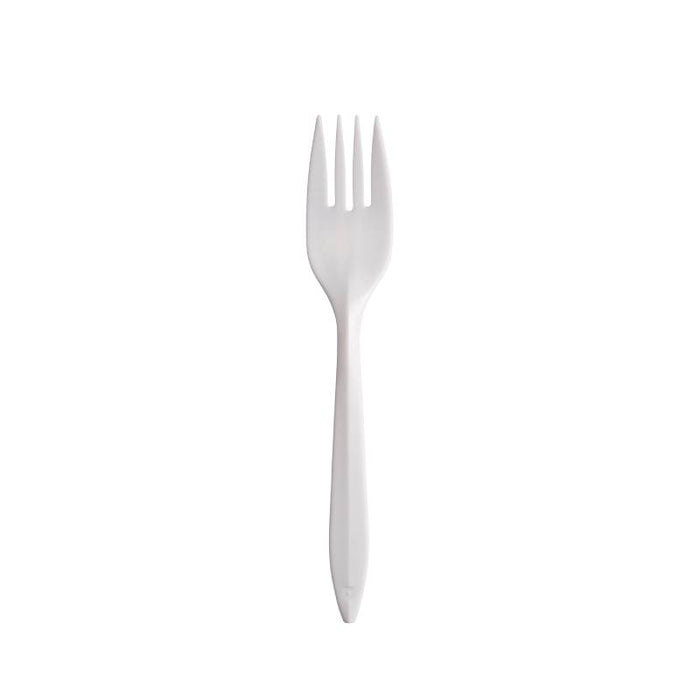 Medium Weight PP White Fork - Case of 1000 - #F6OW