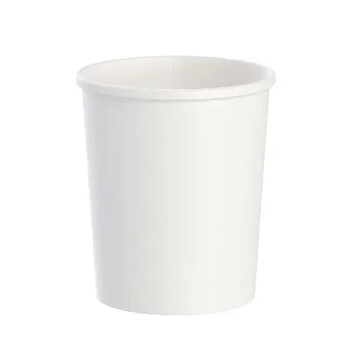 Dart Solo 32 oz. White DSP Paper Food Container - Sleeve of 25 - #H4325-2050