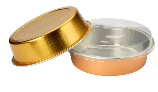 Plastic Lid for  8 oz. Smooth wall Disposable Round Foil Pan   #PL-A42 KitchenDance