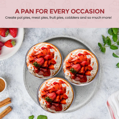 18 oz. Jumbo Disposable Aluminum Colored Pot Pie Pan  #A57NL KitchenDance