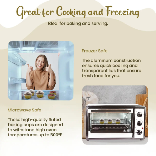 2 oz. Disposable Colored Foil Cup with Plastic Lid  #A3P KitchenDance