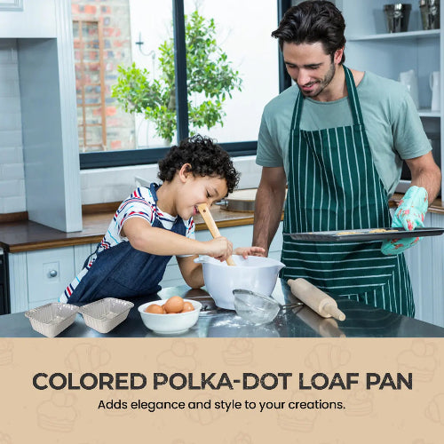 6 ounce Individual Size Colored Mini Loaf Pan-  #4004NL KitchenDance