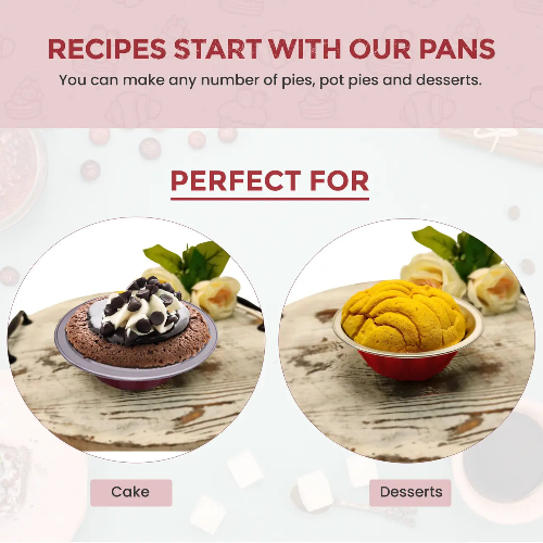 18 oz. Jumbo Disposable Aluminum Colored Pot Pie Pan  #A57NL KitchenDance