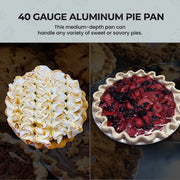 9" Disposable Aluminum Foil Pie Pan - Medium Depth   #901 SAFCA -- Superior Aluminum Foil of California
