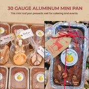 Mini Loaf Pan with Lid- 6 fluid oz. - Disposable Colored Foil  #4004P KitchenDance
