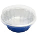 8 oz. Disposable Round Aluminum Foil Pan with Snap-on Plastic Lid #A8P KitchenDance
