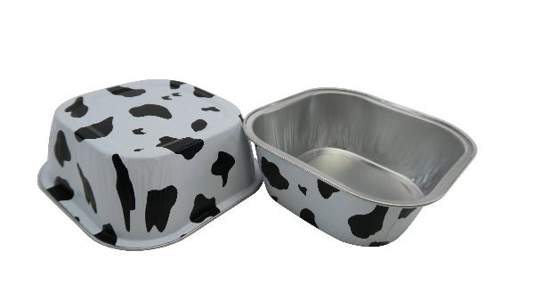 4" Square Colored Aluminum Foil Dessert Pan #A6NL KitchenDance