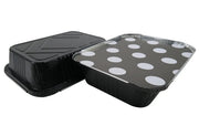 Colored Disposable Aluminum 3.75 Pound Carryout pan w/ Board Lid #3227L KitchenDance