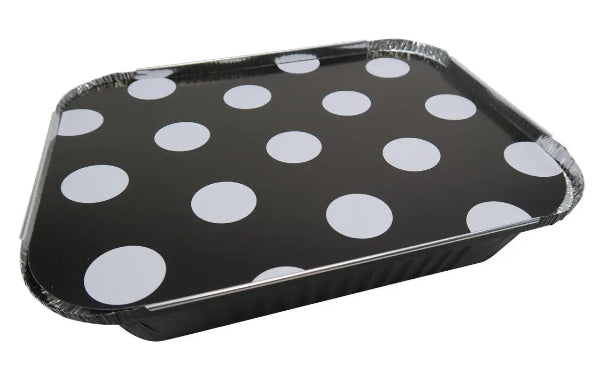 Colored Disposable Aluminum 3.75 Pound Carryout pan w/ Board Lid #3227L KitchenDance