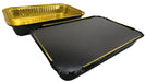 disposable aluminum foil 4½ lb. baking pan, carryout pan, take out pan, food storage container with board lid