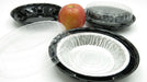 6" foil pie pan and plastic container