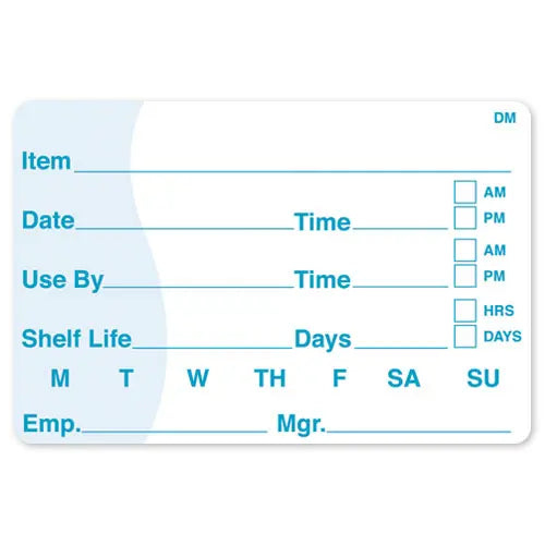 DissolveMark® 2x3 "Shelf Life/Use" By Food Labels - #IT113390 DayMark Safety Systems