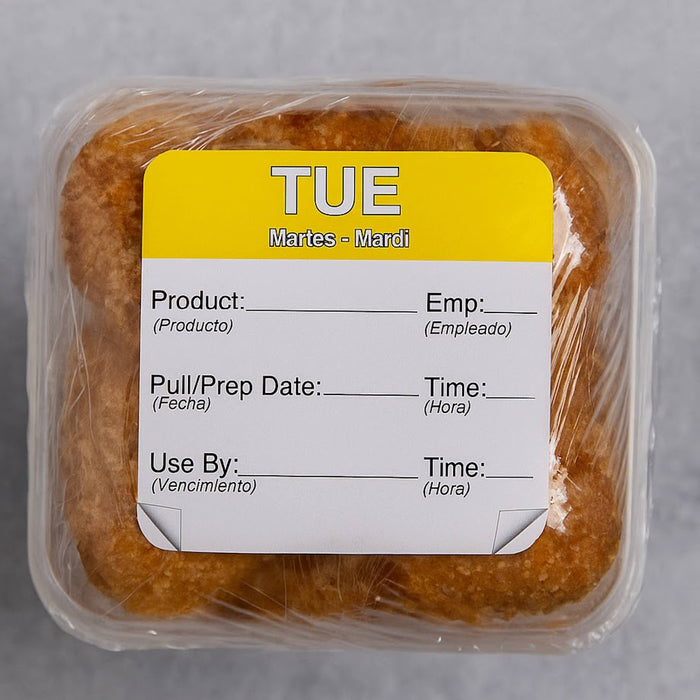 DayMark ToughMark 2 x 2 Day of the Week Shelf Life Labels