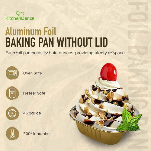 5" x 5" Colored Aluminum  Heavy Foil Square Pan #A69NL KitchenDance