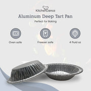 4¼" Disposable Aluminum Foil Deep Tart Pan  #425 D&W Fine Pack
