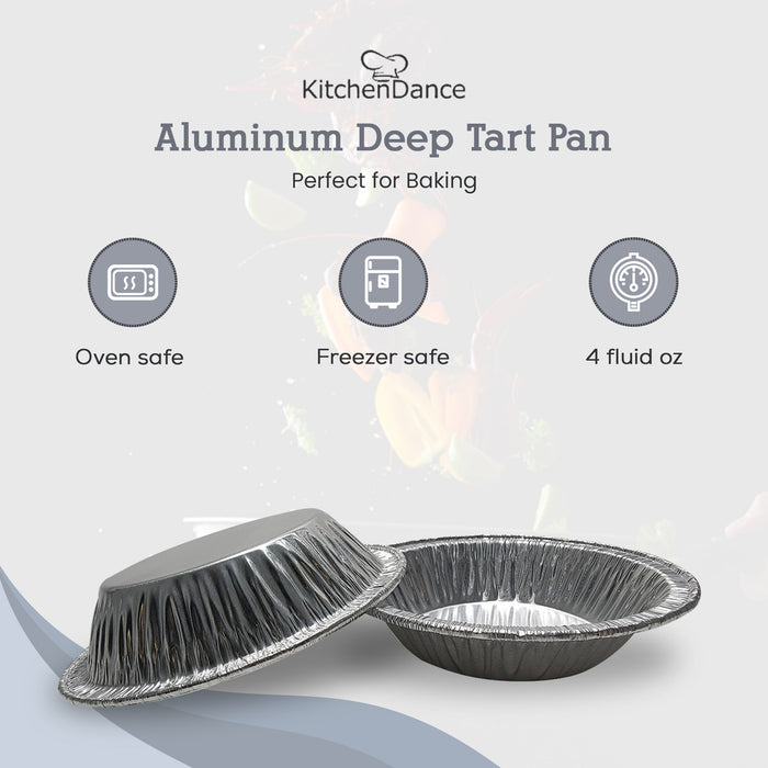 4¼" Disposable Aluminum Foil Deep Tart Pan  #425