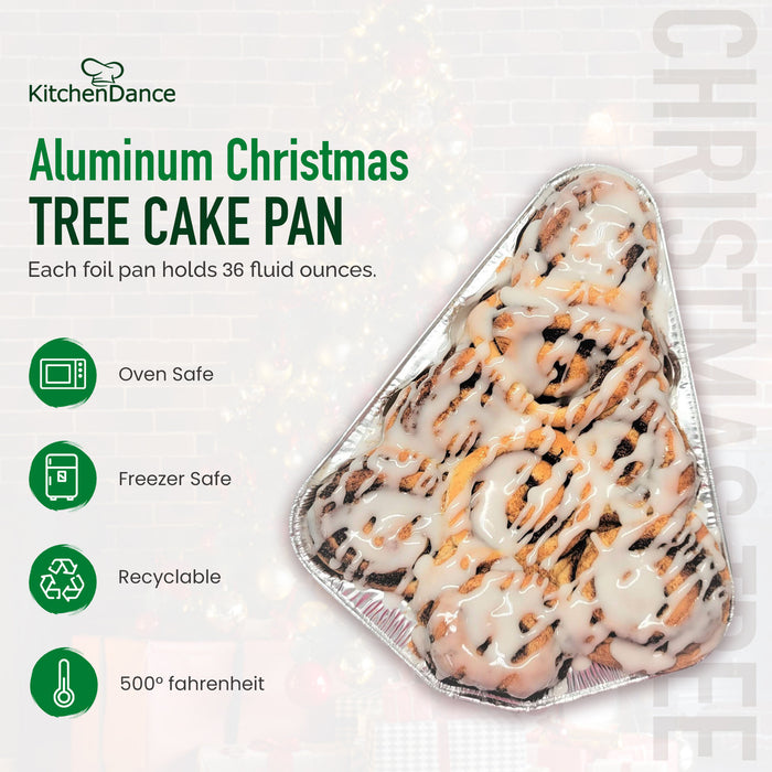 Disposable Christmas Tree Shaped Aluminum Foil Pan  #9501X