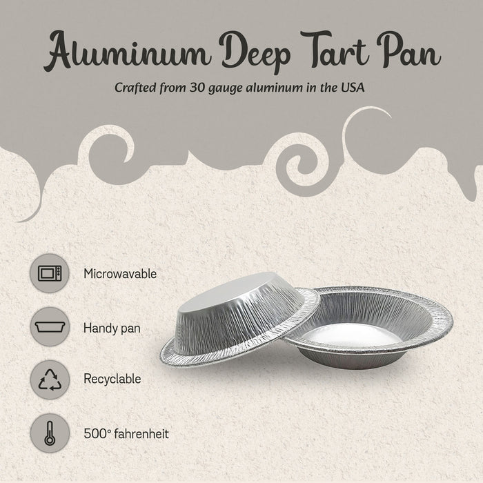 4 Disposable Small Foil Tart Pan Shallow 416 KitchenDance