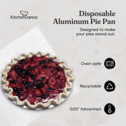 9" Disposable Aluminum Foil Pie Pan - Extra Deep  #940 D&W Fine Pack