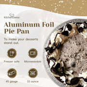 10" Disposable Aluminum Foil Pie Pan  #1042 D&W Fine Pack
