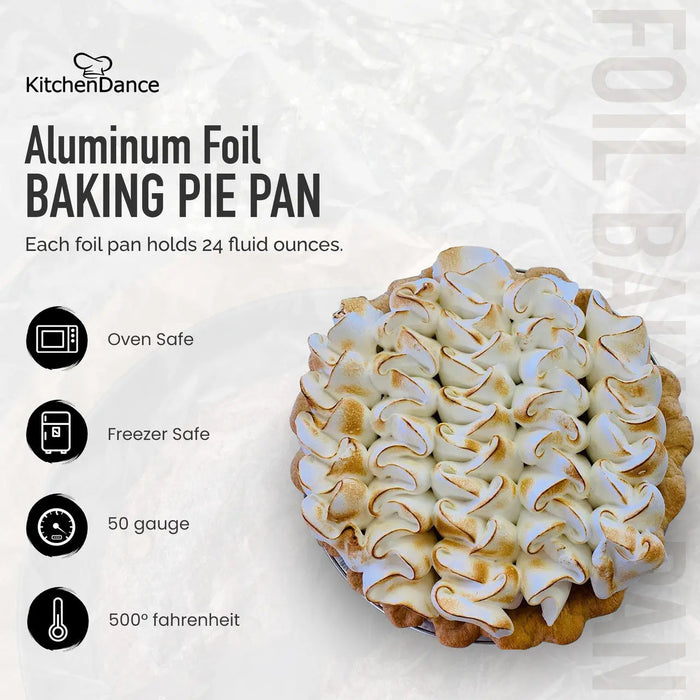 Aluminium Foil Pie Dishes - 111mm X 20mm, Non-Stick, Pack Of 50, For Baking & Desserts