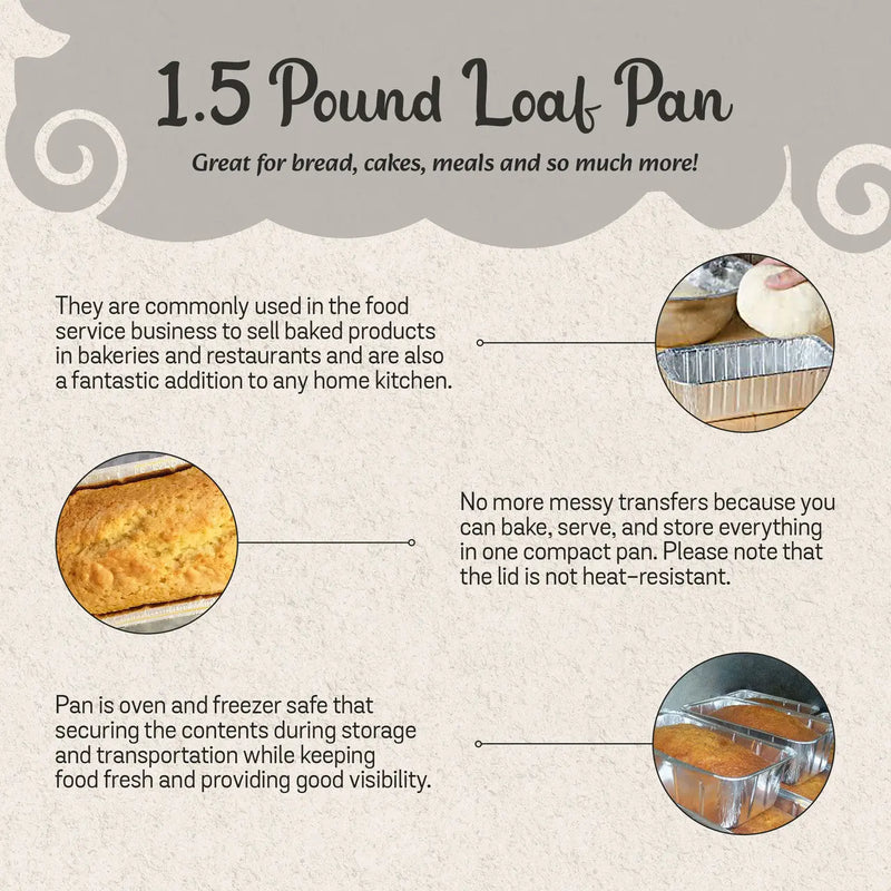 D & W Fine Pack 1½ lb. Disposable Aluminum Foil Loaf Pan  #208NL D&W Fine Pack