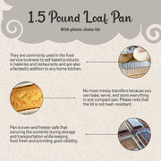 D & W Fine Pack 1½ lb. Foil Loaf Pan with Dome Lid #208P D&W Fine Pack