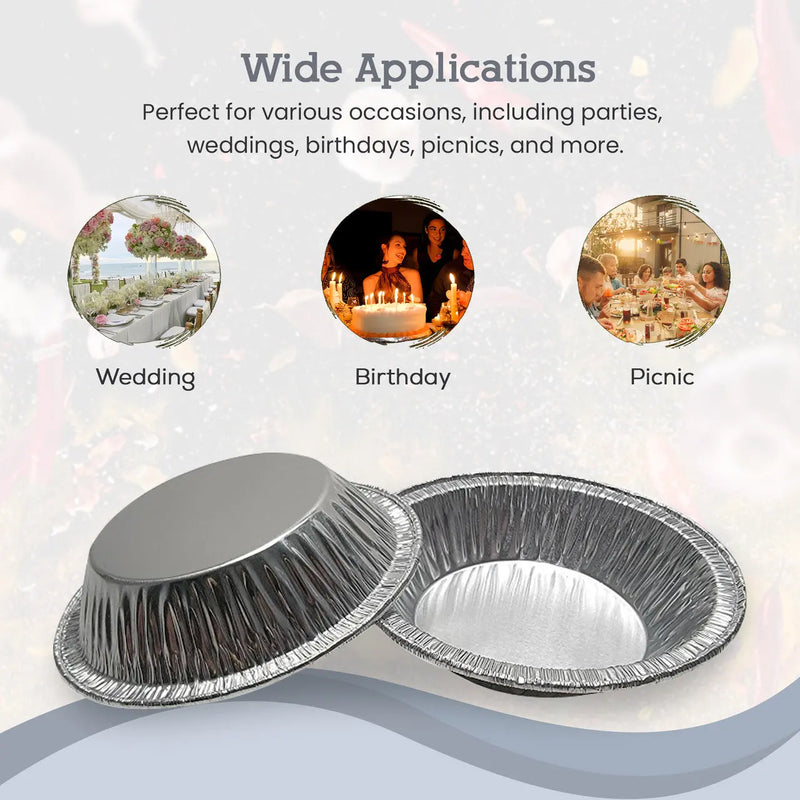 4¼" Disposable Aluminum Foil Deep Tart Pan  #425 D&W Fine Pack
