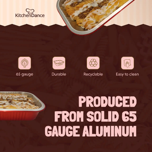 8" x 5" Colored Heavy Aluminum Entrée Pan #A67NL KitchenDance