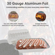 1½ lb. Closable Foil Loaf Pan with Plastic Lid  #1650P KitchenDance