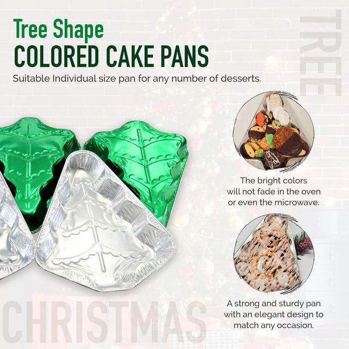 Disposable Christmas Tree Shaped Aluminum Foil Pan  #9501X