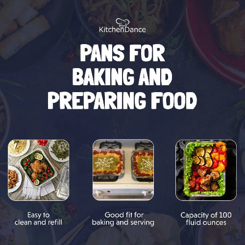 Colored Disposable Half Size Steam Table Pan -Medium  #53900 KitchenDance