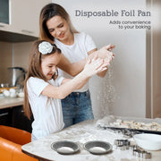 4¼" Disposable Aluminum Foil Deep Tart Pan  #425 D&W Fine Pack