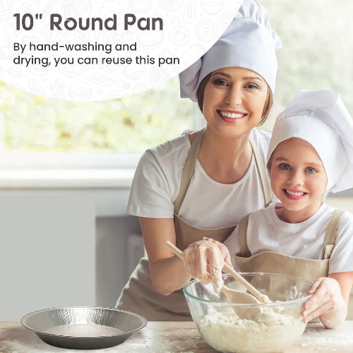 KitchenDance Heavyweight Disposable Aluminum Pie Pan #1070 KitchenDance