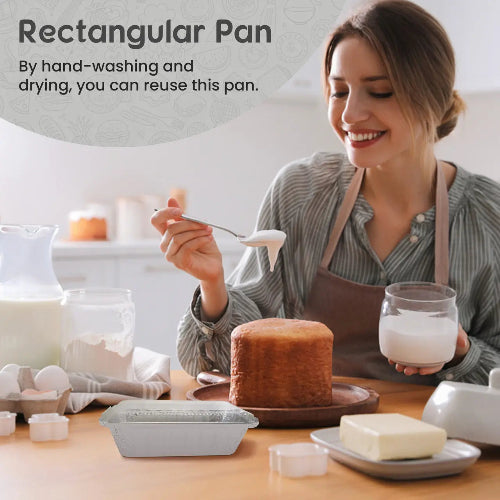 1½ lb. Closable Foil Loaf Pan with Plastic Lid  #1650P KitchenDance
