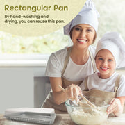 Disposable Foil 1/2 Sheet Cake Pan with Plastic Lid    #7300P HFA Inc. -- Handi-foil of America