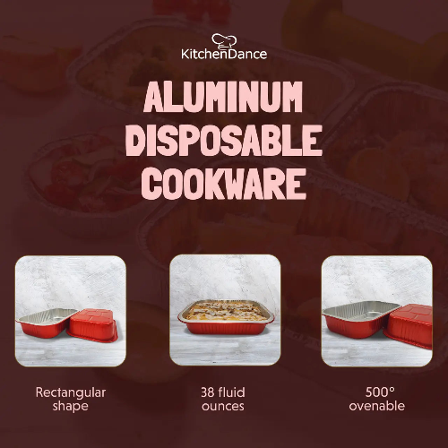 8" x 5" Colored Heavy Aluminum Entrée Pan #A67NL KitchenDance