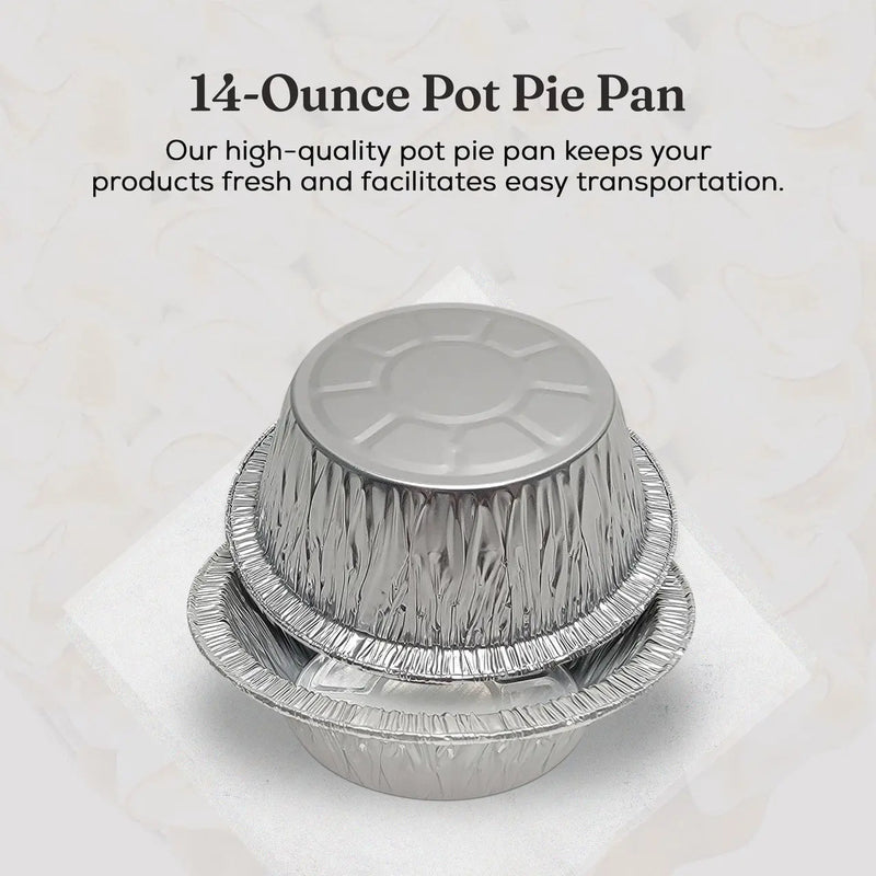 5¾" Disposable Aluminum Disposable Pot Pie Pan - Extra Deep #13750 D&W Fine Pack