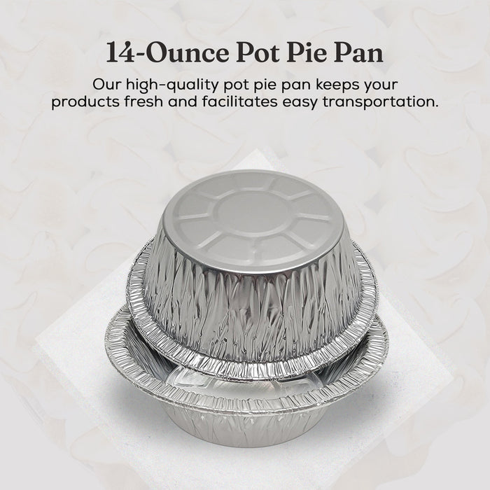 5¾" Disposable Aluminum Foil Pot Pie Pan - Extra Deep #13750