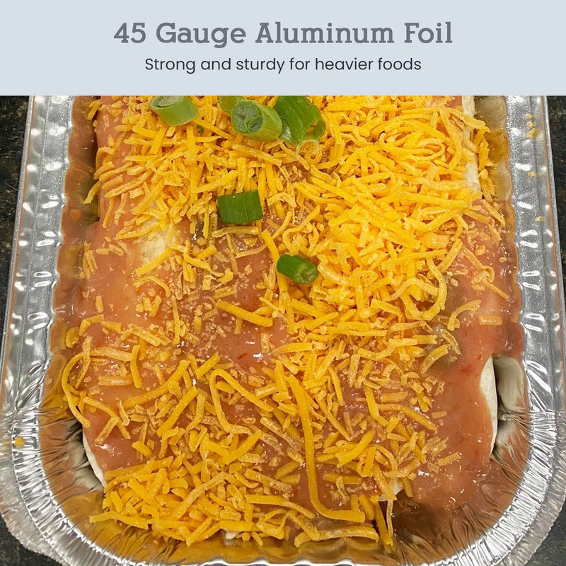 3 lb. Disposable Aluminum Foil Oblong Pan with Board Lid #110L D&W Fine Pack