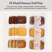 Disposable Aluminum Foil  1 lb. Mini Loaf Pan with Plastic Dome Lid  #5000P HFA Inc. -- Handi-foil of America