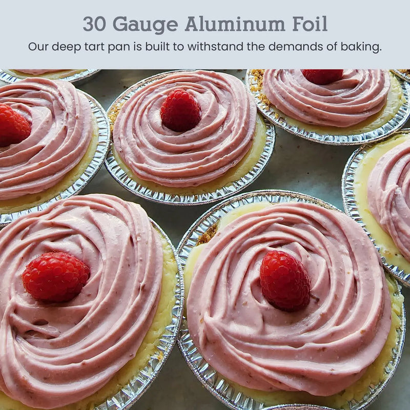 4¼" Disposable Aluminum Foil Deep Tart Pan  #425 D&W Fine Pack